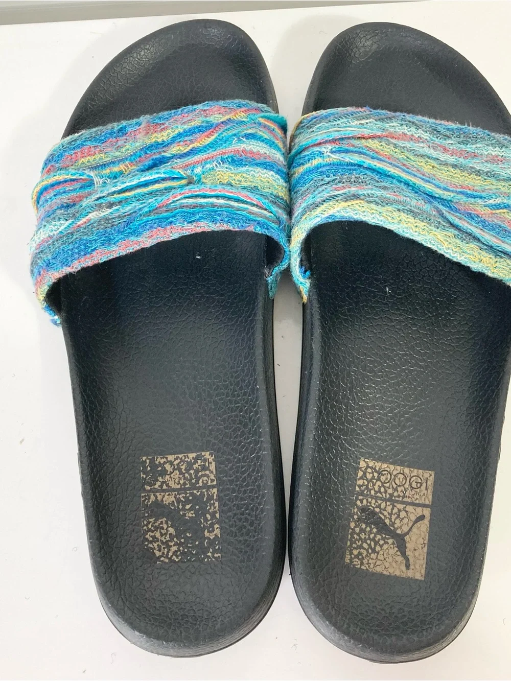 COOGI X PUMA Sandals Men 11 Slides Blue Waves